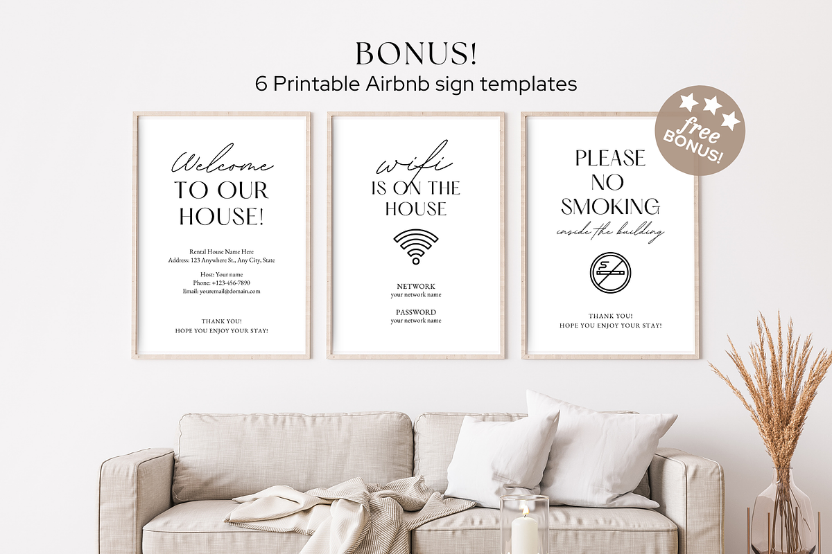 Airbnb Welcome Book Template, a Magazine Template by ShopRShop (Photo 5 of 11)