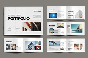 Modern Architecture Portfolio Design, a Brochure Template by MightyDesign