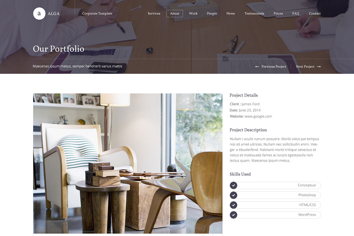 Alga-One Page PSD Template, an UI Kit Template by flr.24 (Photo 4 of 5)