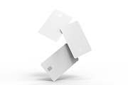 3d Floating Credit Cards Mockup, a Merchandise Mockup by The Rose Project (Thumbnail 3 of 4)