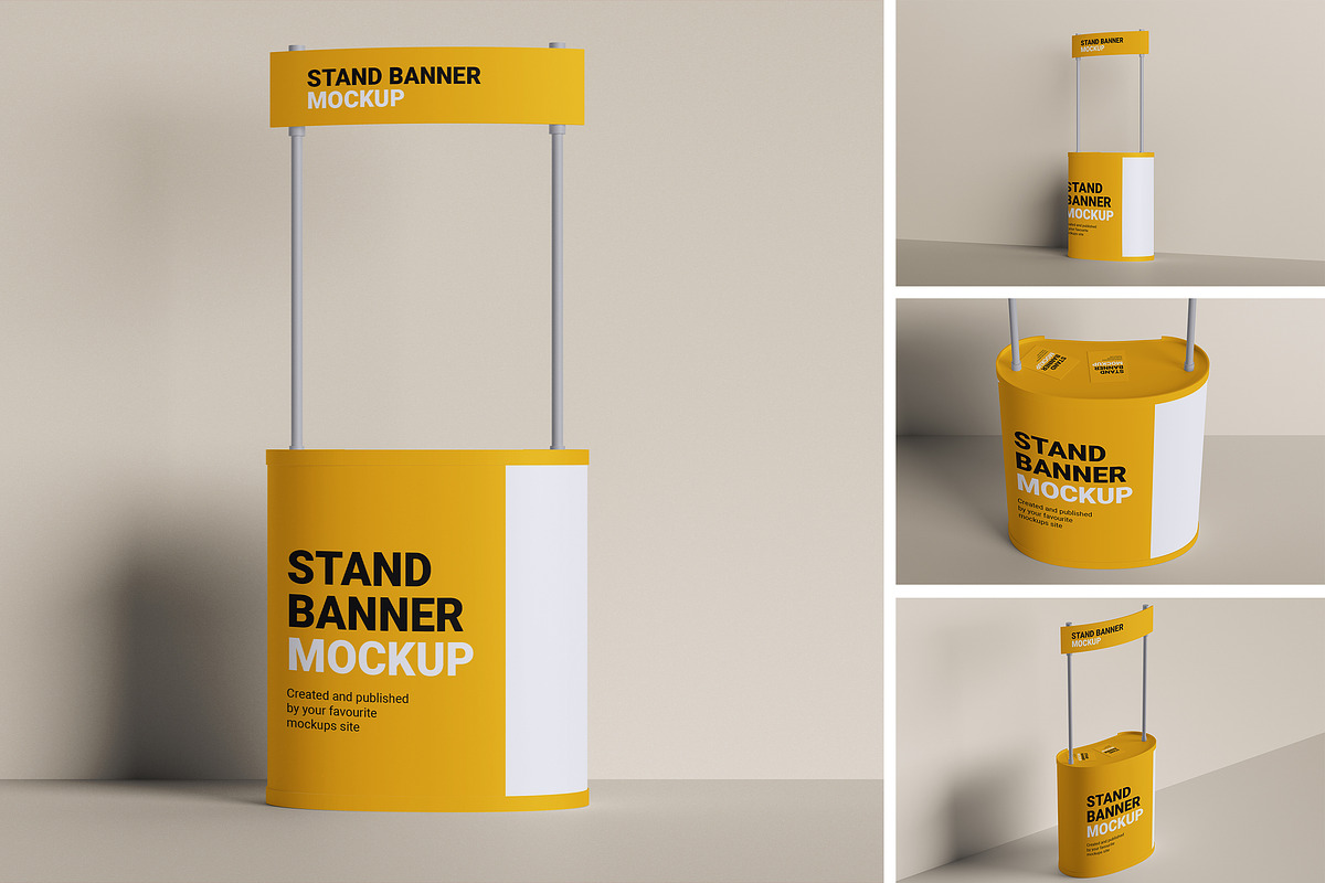 Stand Banner Mockup, a Merchandise Mockup by HanaSaka_Studio (Photo 2 of 5)