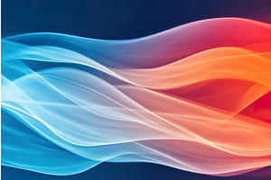 Abstract flowing energy lines, an Illustration by Lermont51