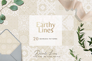 Earthy Lines Seamless Patterns