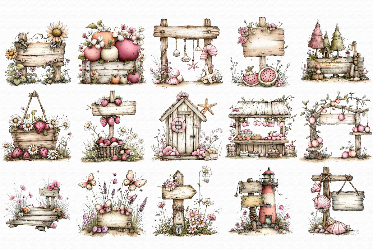 Summer Wooden Signs, a Graphic by Libby Wishes (Photo 6 of 7)
