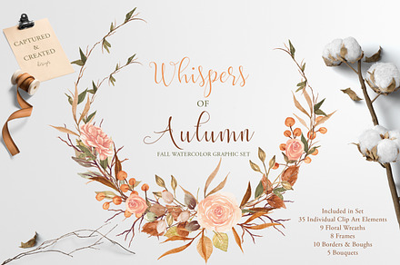 Whispers Of Autumn -Fall Watercolor