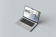 Laptop Mockup, a Mac Mockup by hokagata (Thumbnail 2 of 5)