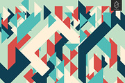 Geometric retro backgrounds, a Pattern Graphic by Yury Velikanov (Thumbnail 7 of 11)