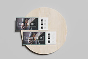 Event Tickets Mockup Set, a Print Template by Akaimockup (Thumbnail 4 of 9)