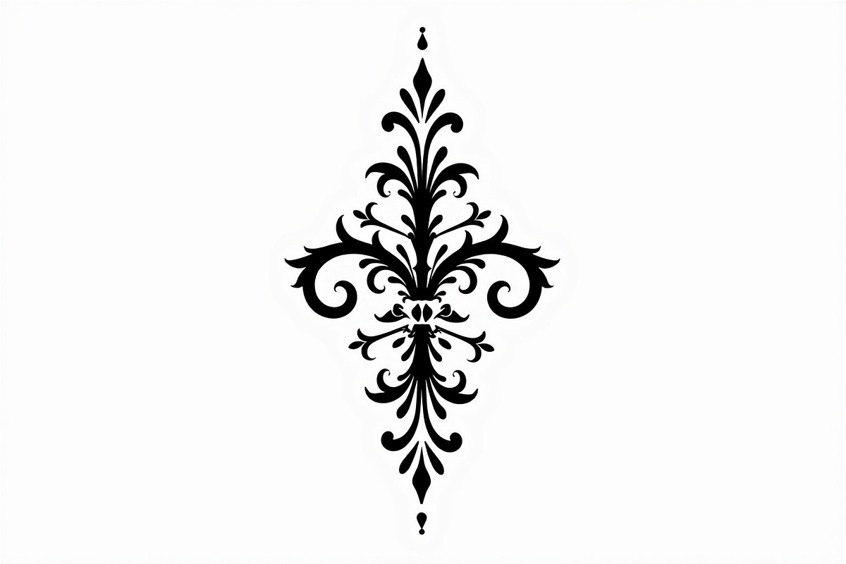 Classic Ornament Silhouette Vector, an Illustration by BIPLOB EXPERT (Photo 2 of 9)