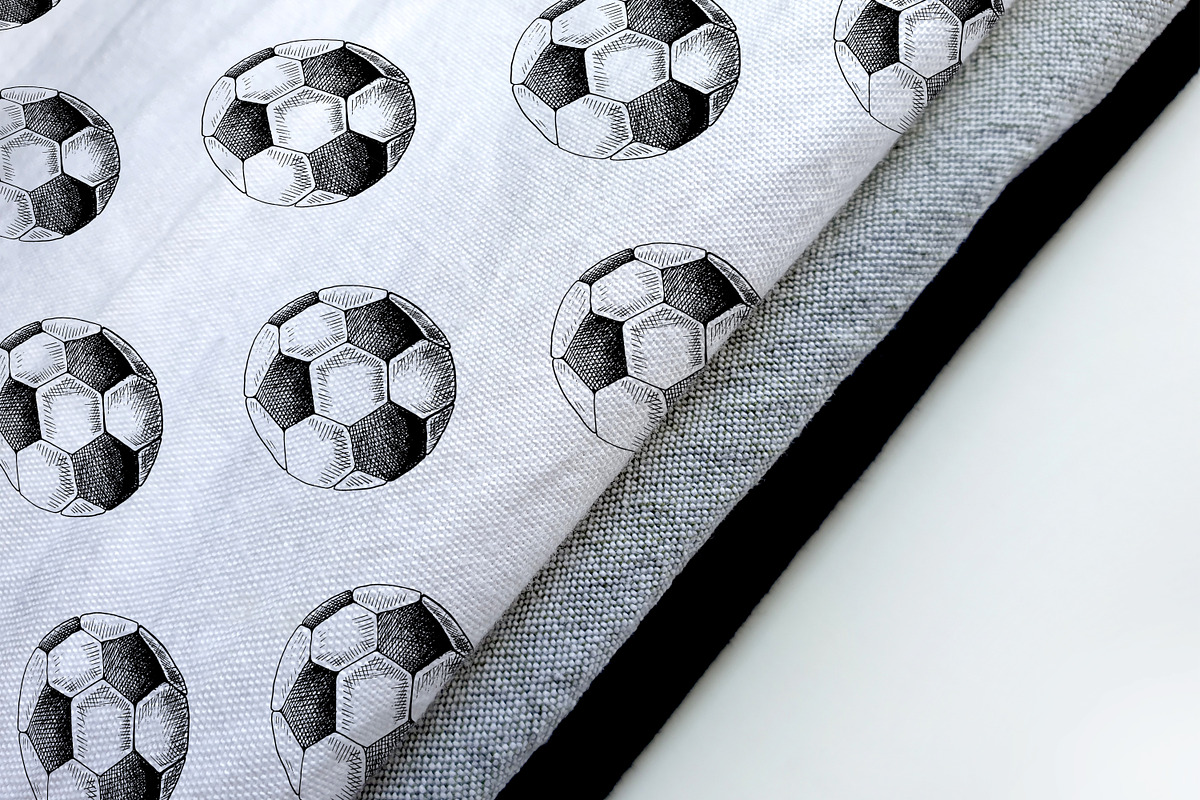 Football. Sketch, patterns and frame, an Object Illustration by Canatic (Photo 9 of 9)