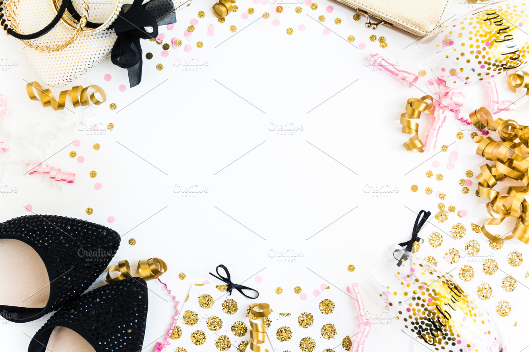 Party and confetti stock photography featuring celebrate, confetti stock, a Beauty & Fashion Photo by CarmenCreativeStudio