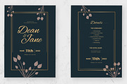 Wedding Invitation Card, a Stationery Template by MightyDesign (Thumbnail 1 of 6)