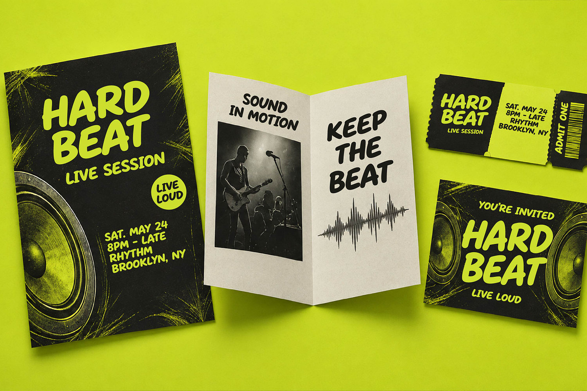 Hard Beat - Energetic Display Font, a Sans Serif Font by Gumrega Studio (Photo 6 of 8)