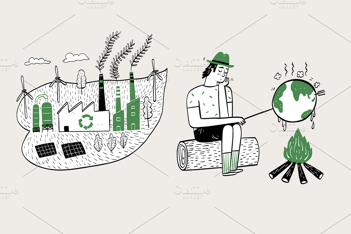 Go Green Illustrations, a Decorative Illustration by Huza Studio (Photo 4 of 7)