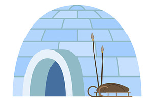 Igloo Arctic People Dwelling With