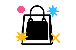 Stylish shopping bag illustration, an Illustration by ZinetroN