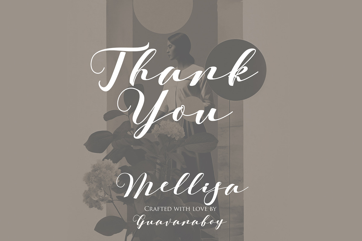 Mellisa Modern Handwritten Font, a Handwritten Font by Guavanaboy (Photo 8 of 8)