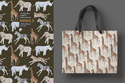Animal watercolor seamless pack, a Pattern Graphic by PatternsBlooming (Thumbnail 8 of 9)