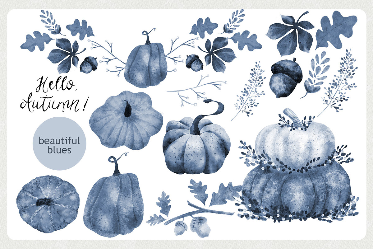 Pumpkin Spice Watercolor Clipart, an Illustration by Bridgett Stahlman Design (Photo 3 of 9)