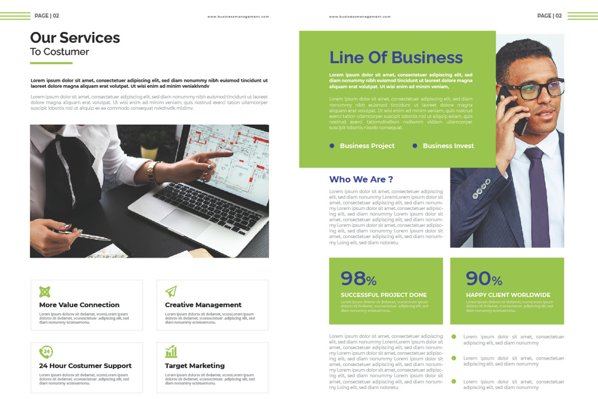 Business Management Brochure, a Brochure Template by inspirasign