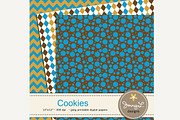 Cookie Digital Paper, a Pattern Graphic by JennyL Designs (Thumbnail 2 of 3)