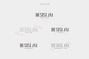 Desislava Luxurious Typeface Bonus