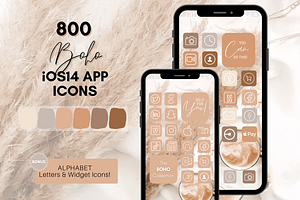 BOHO Theme IOS 14 App Icon Pack