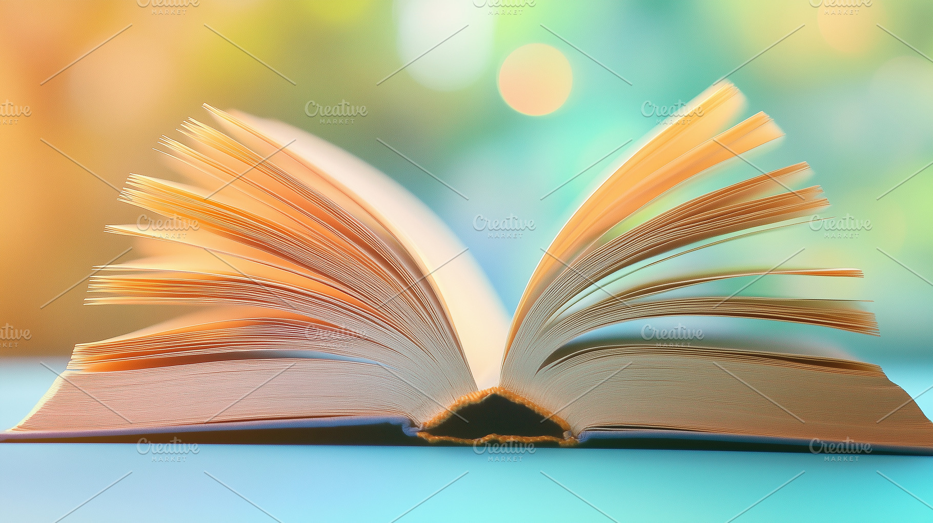 Open book with fanned out pages, a School & Education Photo by MistyDay