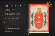 Christmas Party Invitation, an Invitation Template by Creative Lovers (Thumbnail 1 of 2)