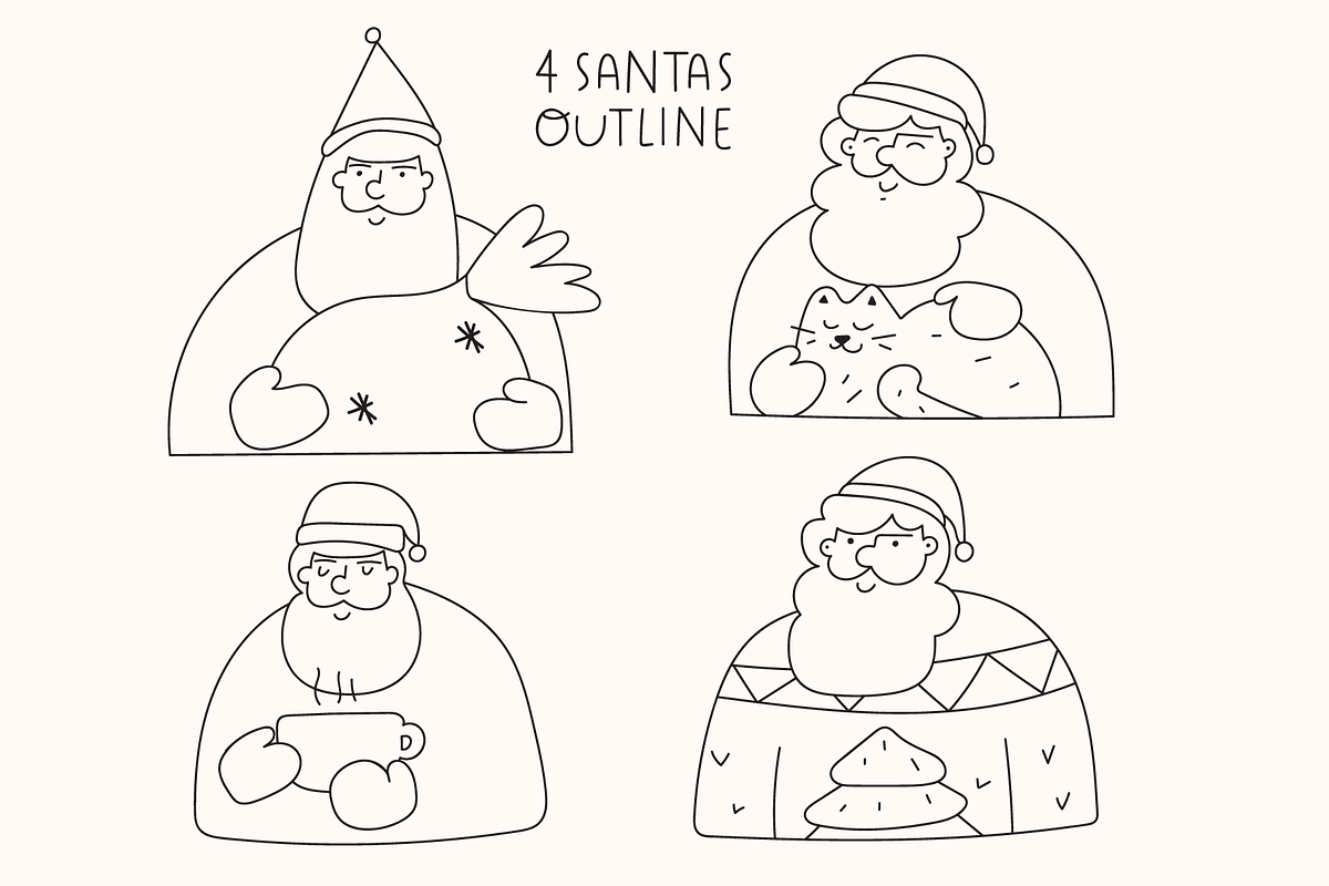 Dear Santa. Christmas collection, a Decorative Illustration by cutelevindesign (Photo 10 of 12)