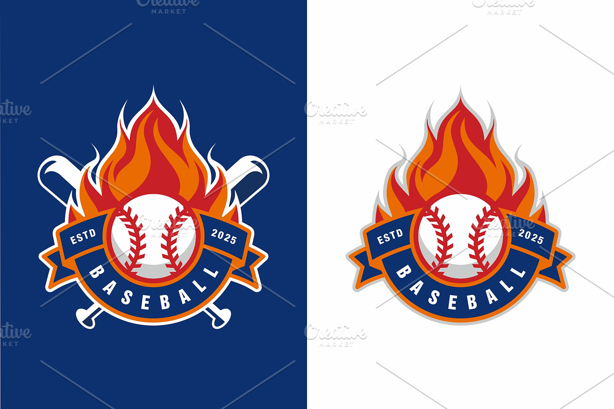 Baseball Team Logo Template Design, a Branding & Logo Template by swarnstudio