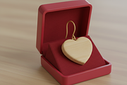 Heart Earring Laser Cut Design, an Object Graphic by Amazin_art (Thumbnail 2 of 5)