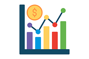 Analytics Flat Icon, a Duotone Icon by Pexelpy (Thumbnail 2 of 2)