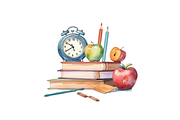 Back to school clipart PNG,JPG,SVG,, a Graphic by Milano Creative (Thumbnail 2 of 5)