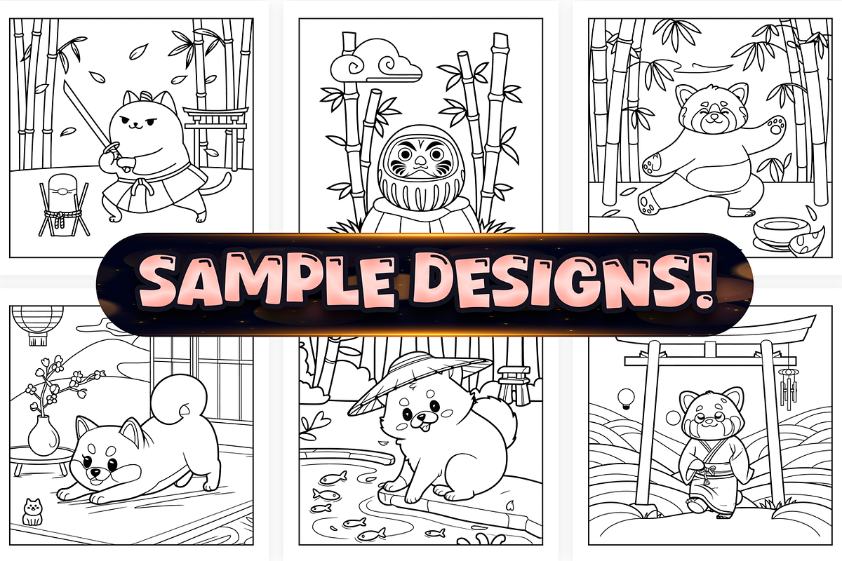 Bold Easy Cozy Japan Coloring Pages