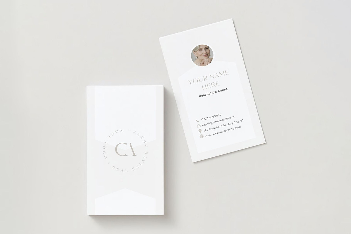 Real Estate Business Card Vertical, a Branding & Logo Template by EstateElements (Photo 1 of 8)