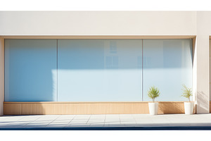 view bright building shop background, an Architecture Photo by pikepicture