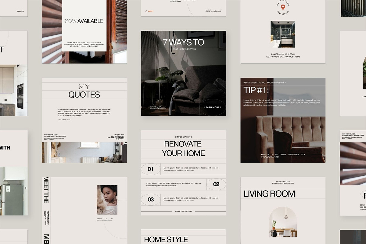 140 Luxury Realtor Templates, a Social Media Template by Prapti Design (Photo 2 of 12)