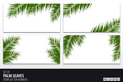 Palm Leaves Template for Banners, a Poster Template by Leo Edition (Thumbnail 1 of 3)