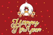 happy new year, a Script Font by Mariyana (Thumbnail 1 of 4)