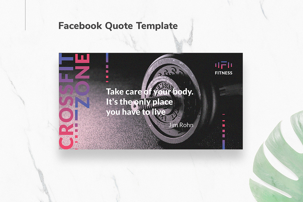 Fitness Studio Facebook Materials, a Social Media Template by TemplatesNow! (Photo 7 of 7)