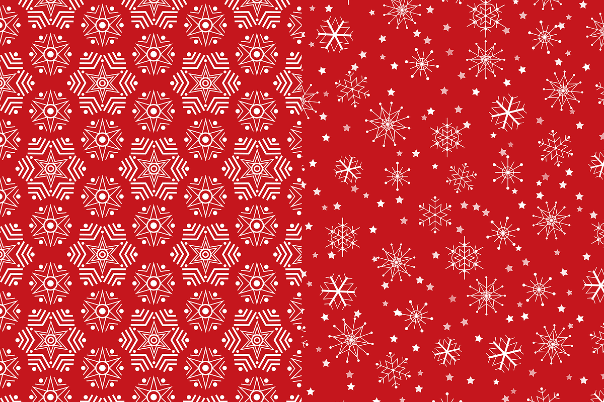 7 Red Christmas Patterns, a Pattern Graphic by Sunny Design (Photo 3 of 4)