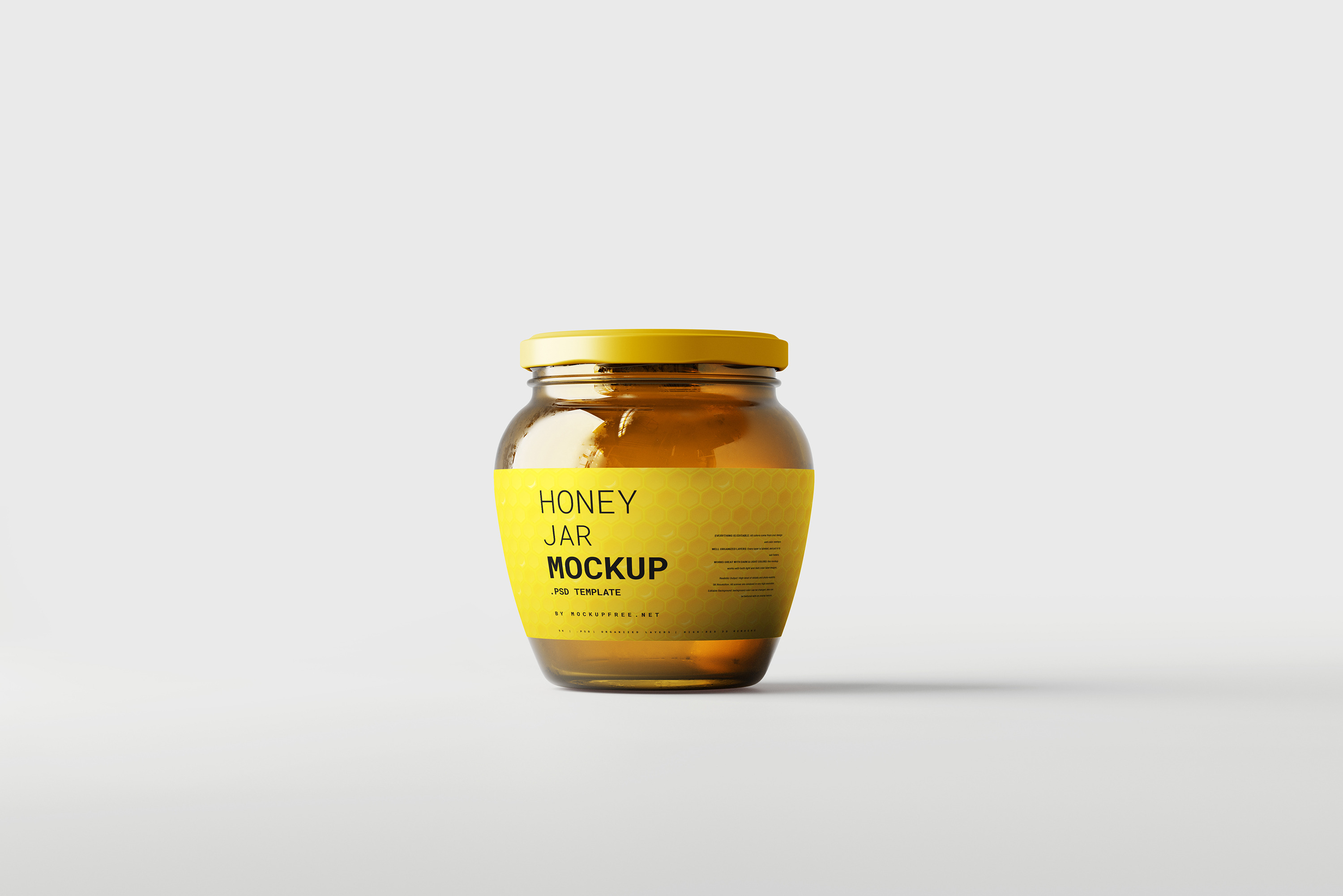 Drop Shaped Jar Mockups, a Packaging Mockup by MockupFree.Net
