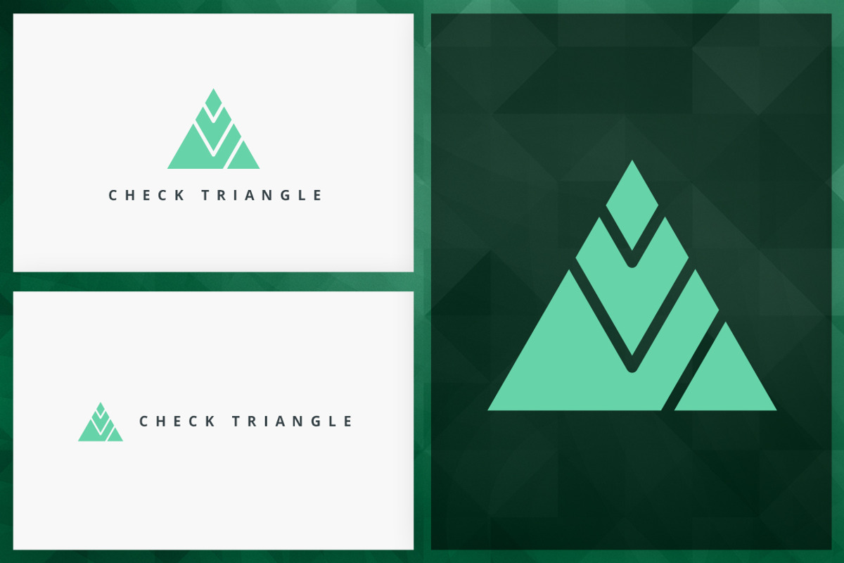 20 Triangle Logos - Filled edition, a Branding & Logo Template by VP Fonts (Photo 14 of 21)