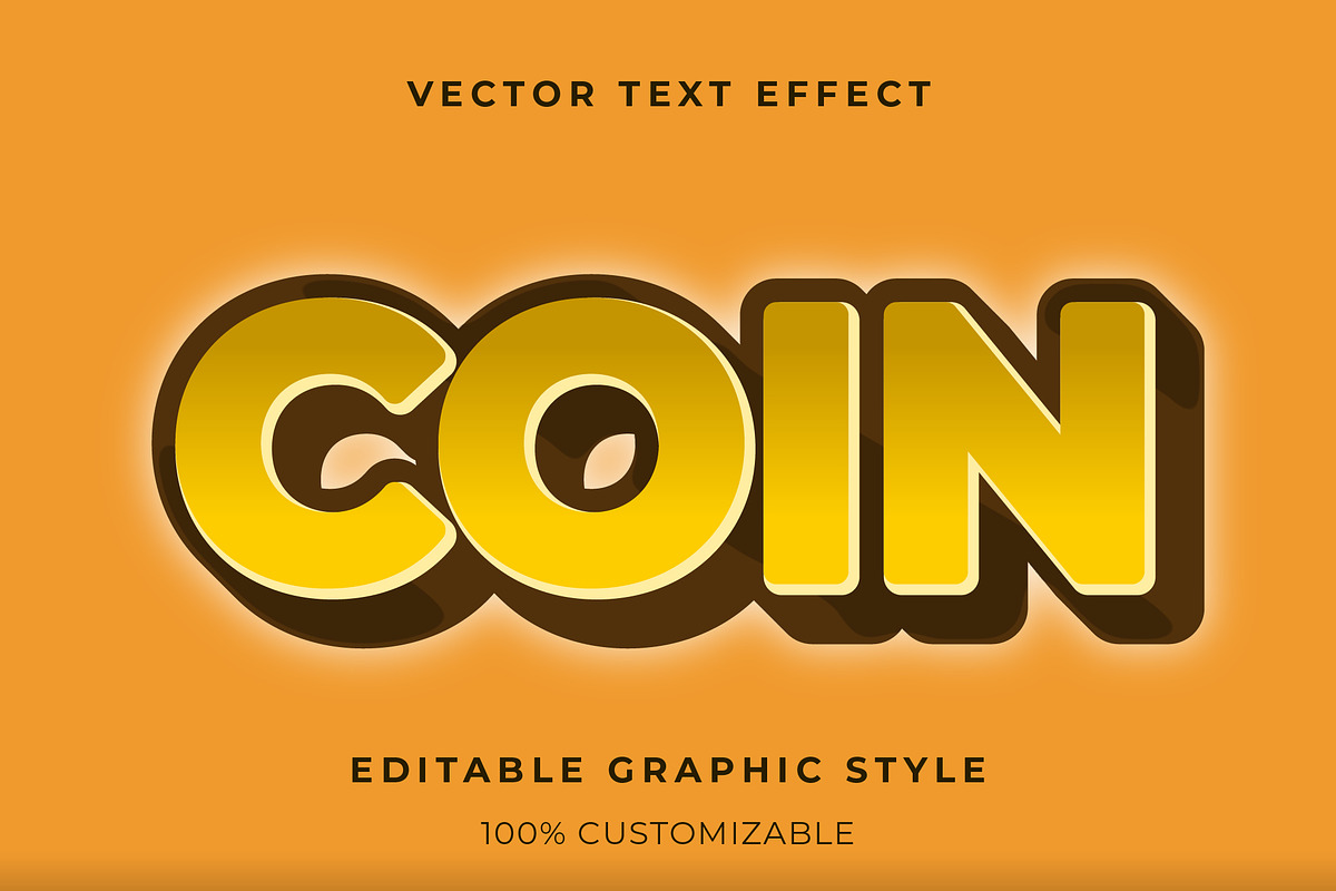 Glossy 3D Bold Text Effect