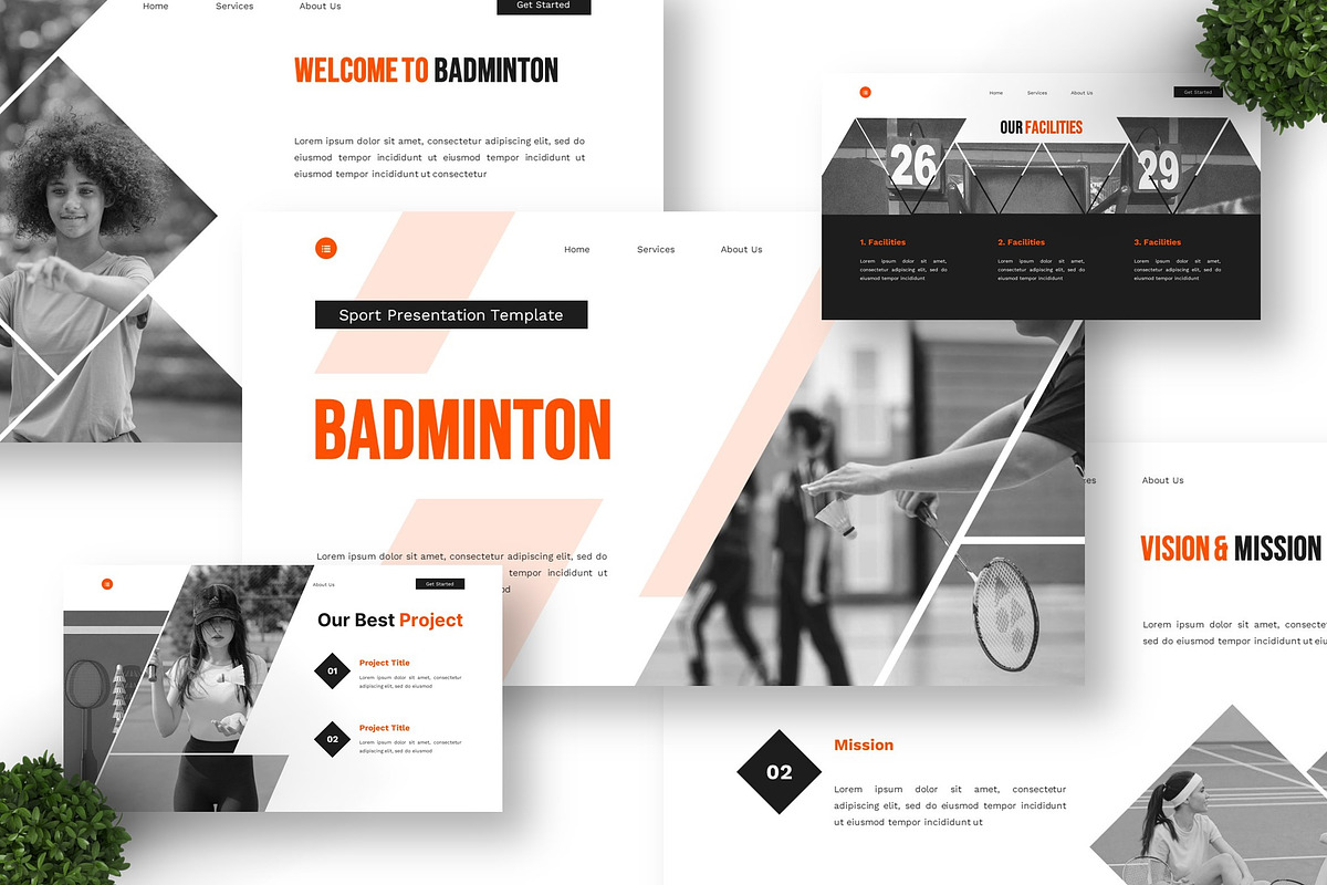 Badminton - Sport Google Slide, a Presentation Template by Deepslide Studio (Photo 6 of 6)