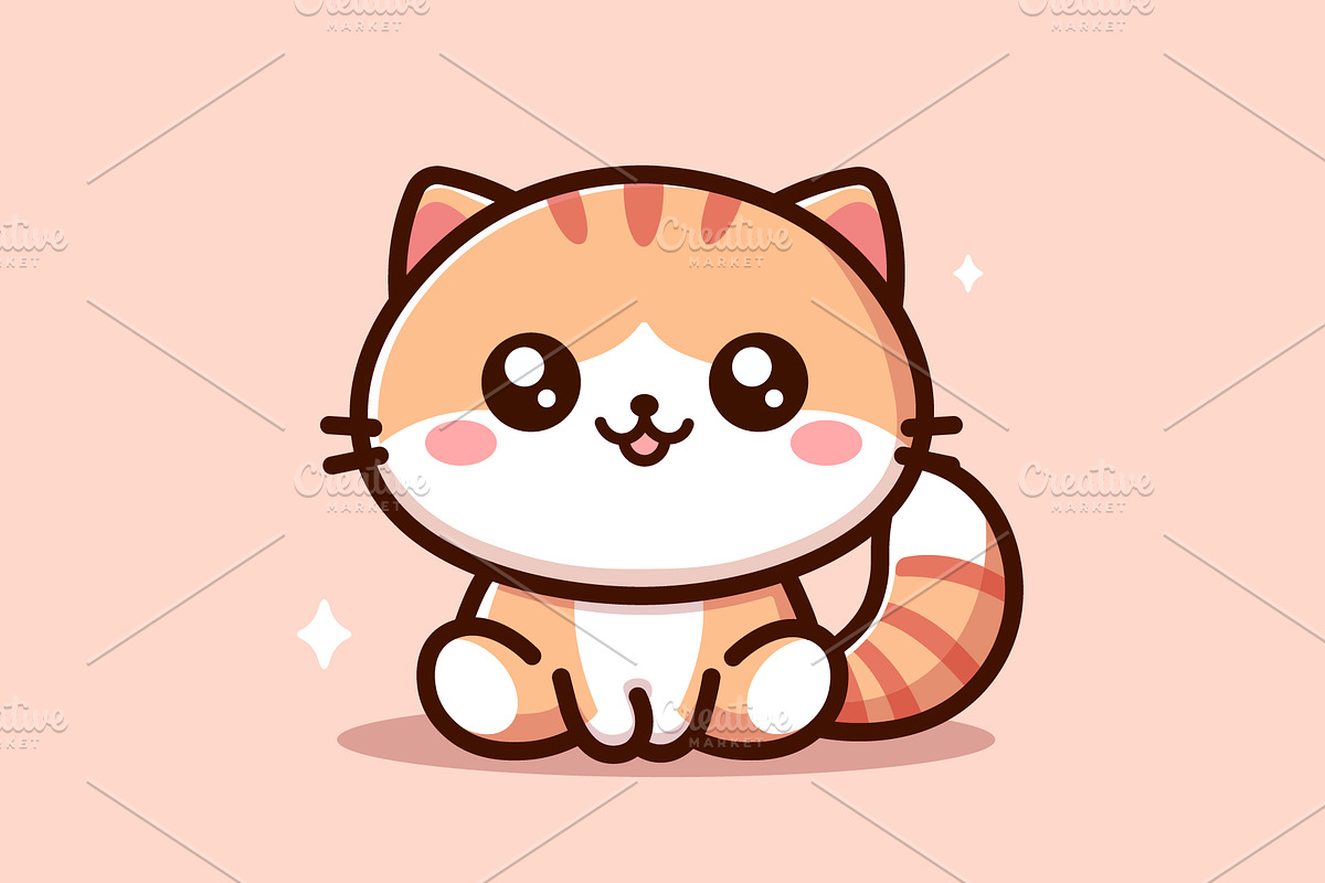 Red Cat, an Animal Illustration by Light_Lenser