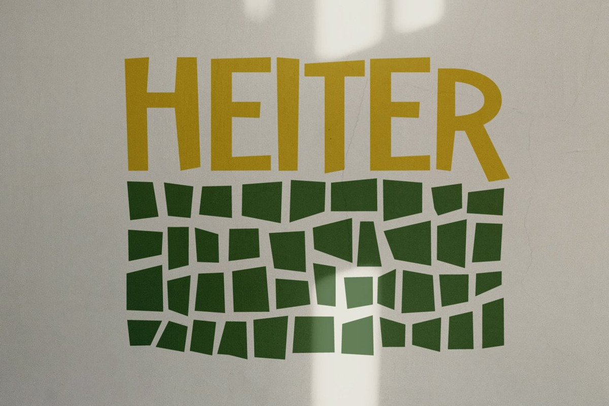 Heiter Retro Typeface, a Sans Serif Font by Craft Graphic Type (Photo 3 of 9)