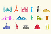 16 City Landmark Icons, an Icon by Creative VIP (Thumbnail 1 of 3)