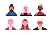 People face avatars, portraits set, a Person Illustration by Good Studio (Thumbnail 7 of 7)